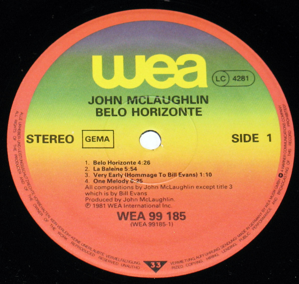 High Resolution Photo # John McLaughlin Belo Horizonte Paco De Lucia Vinyl Record